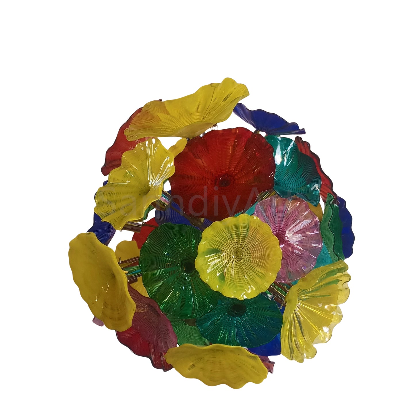 China manufacturer blown glass floral glass chandelier