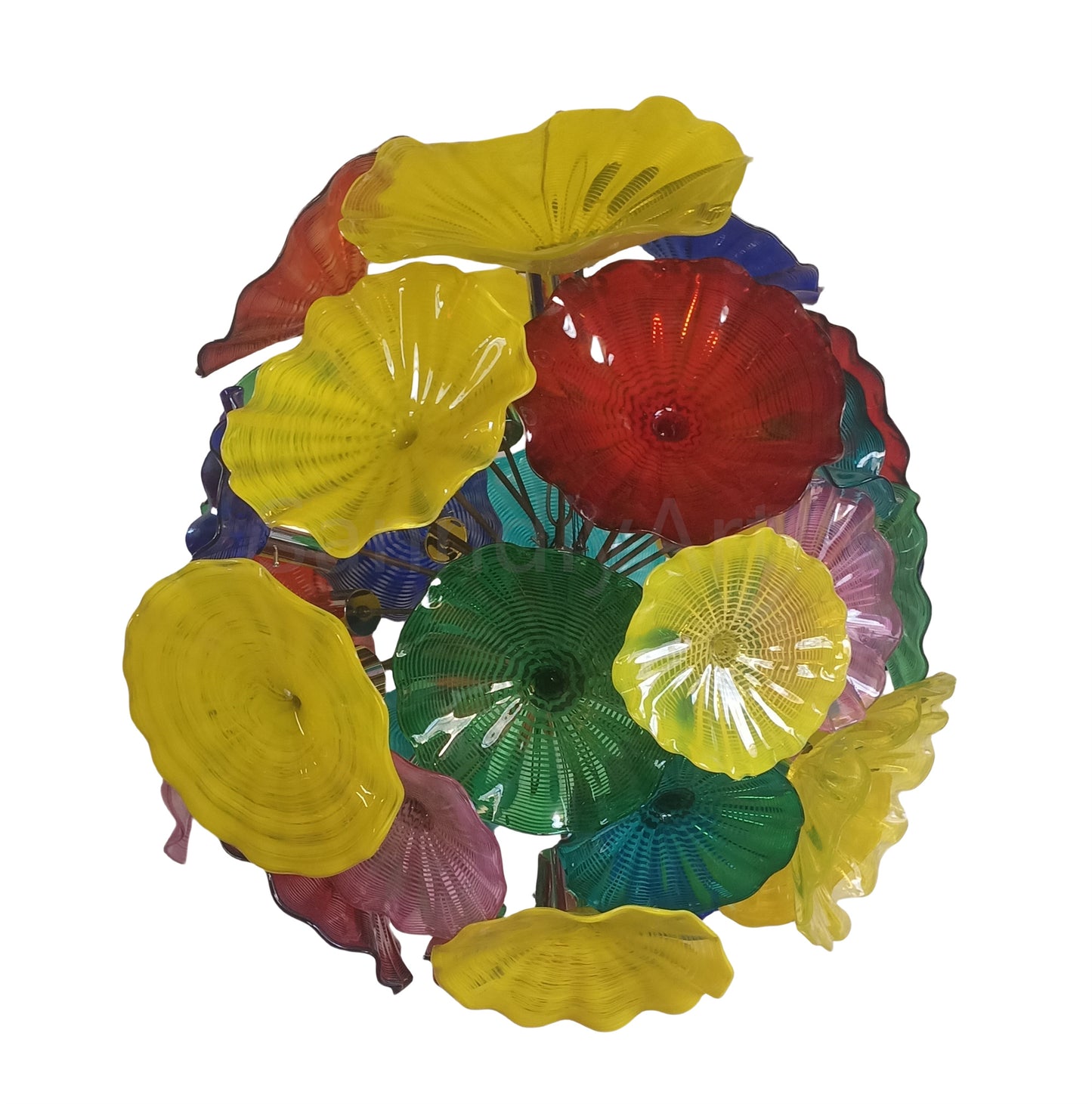 China manufacturer blown glass floral glass chandelier