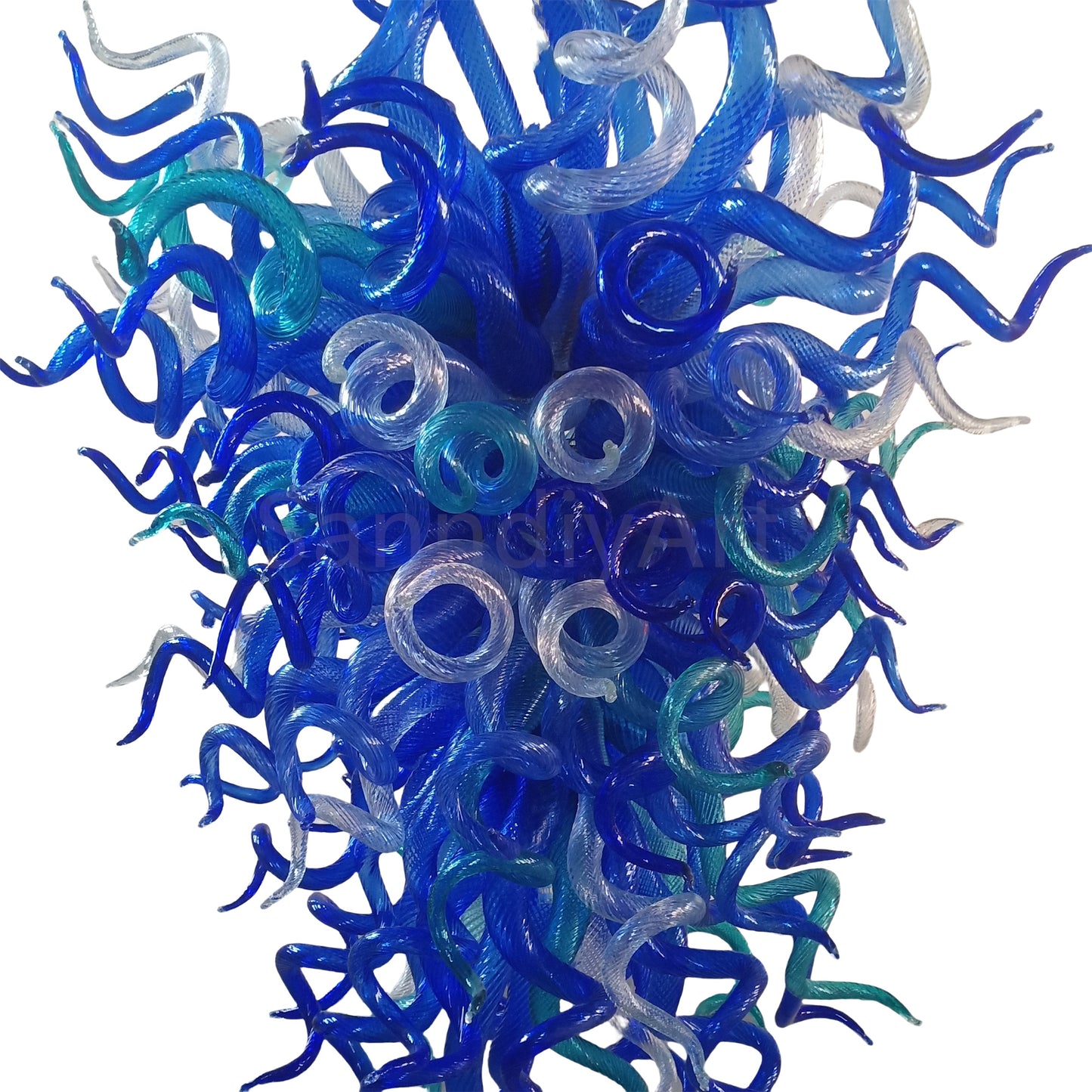 Hand made custom glass pendant lamp art unique design