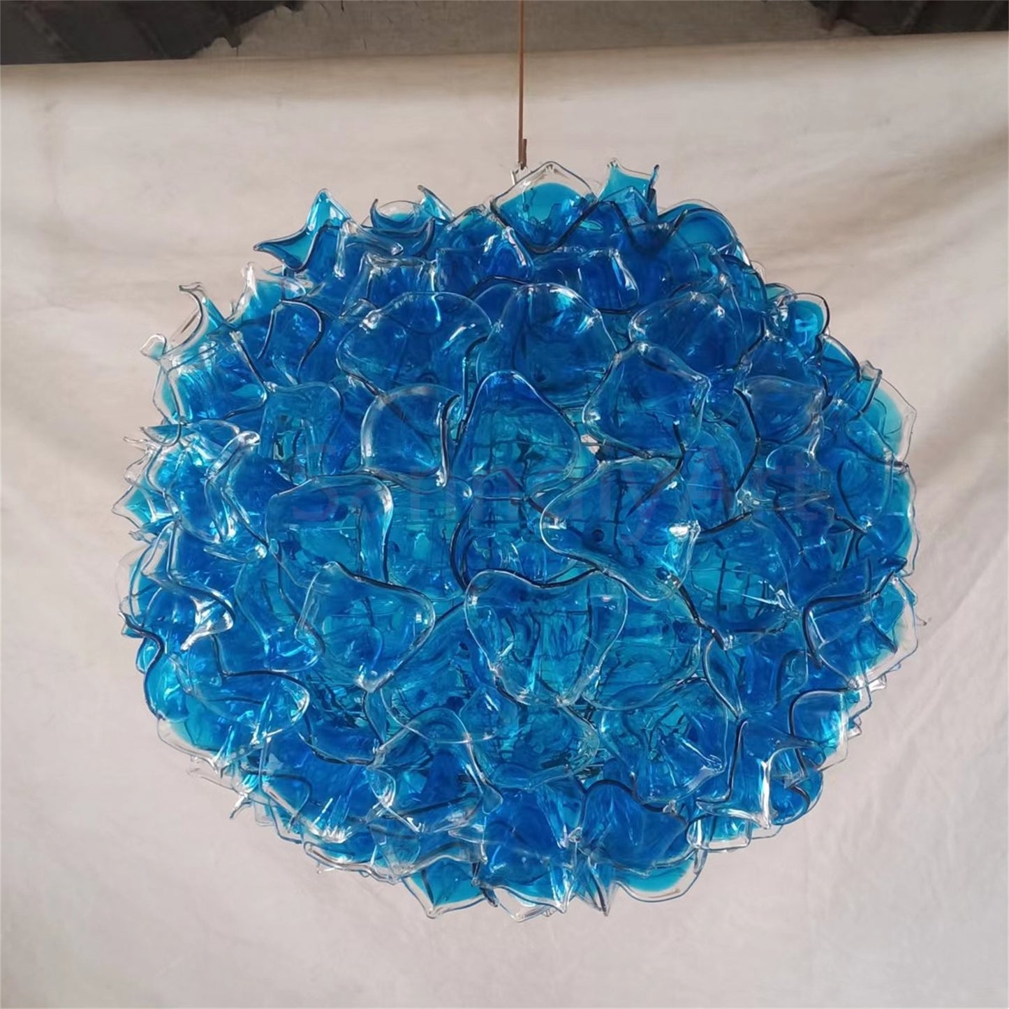 120cm DIY hand made blowing glass antique floral chandelier