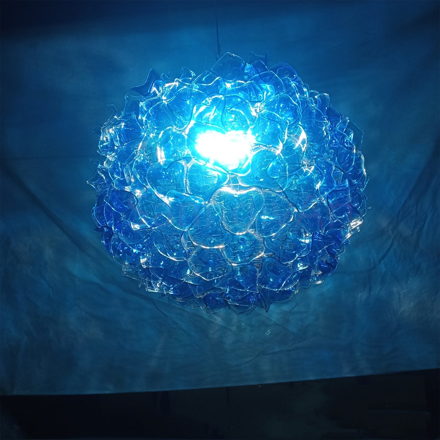 120cm DIY hand made blowing glass antique floral chandelier