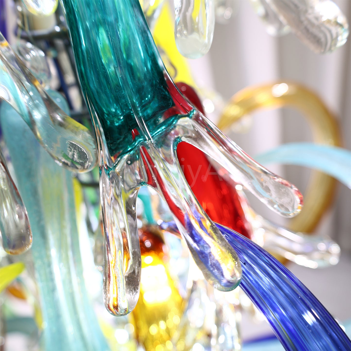 Indoor floor lighting blown glass sculpture decoration chihuly tyle