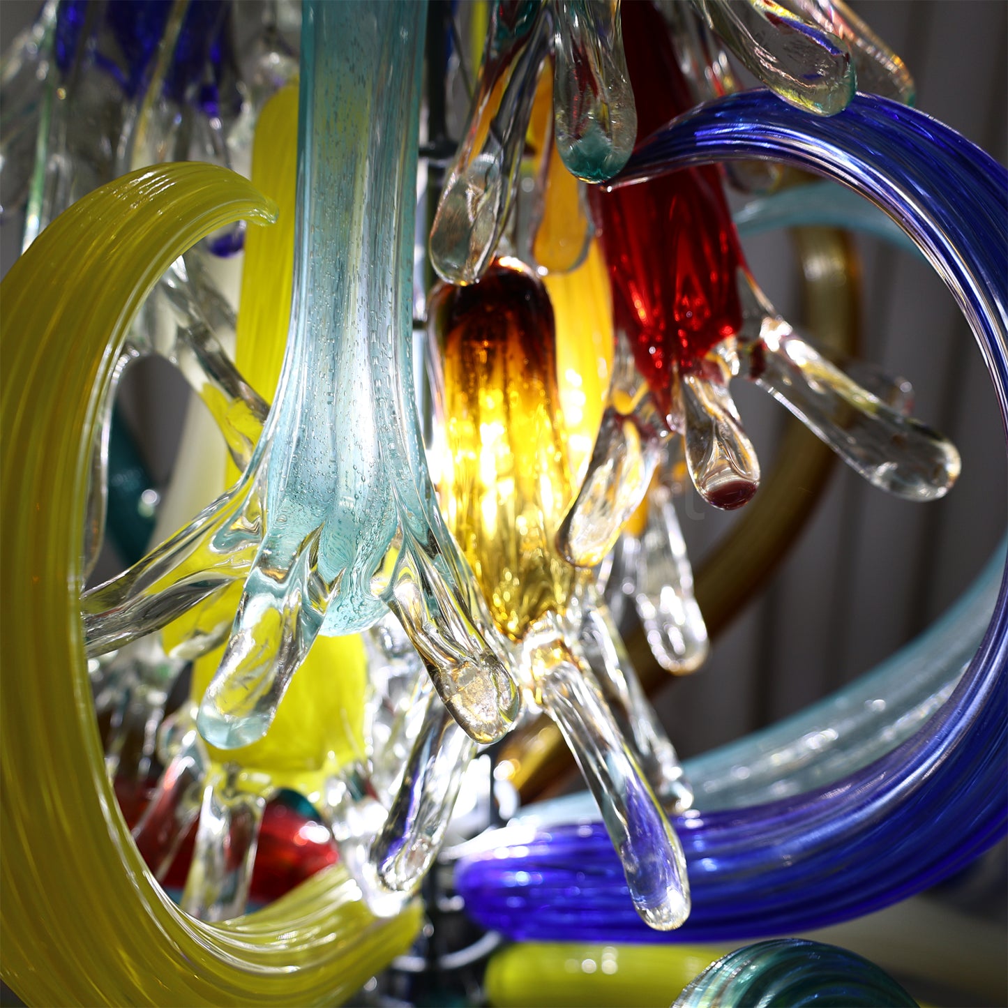 Indoor floor lighting blown glass sculpture decoration chihuly tyle