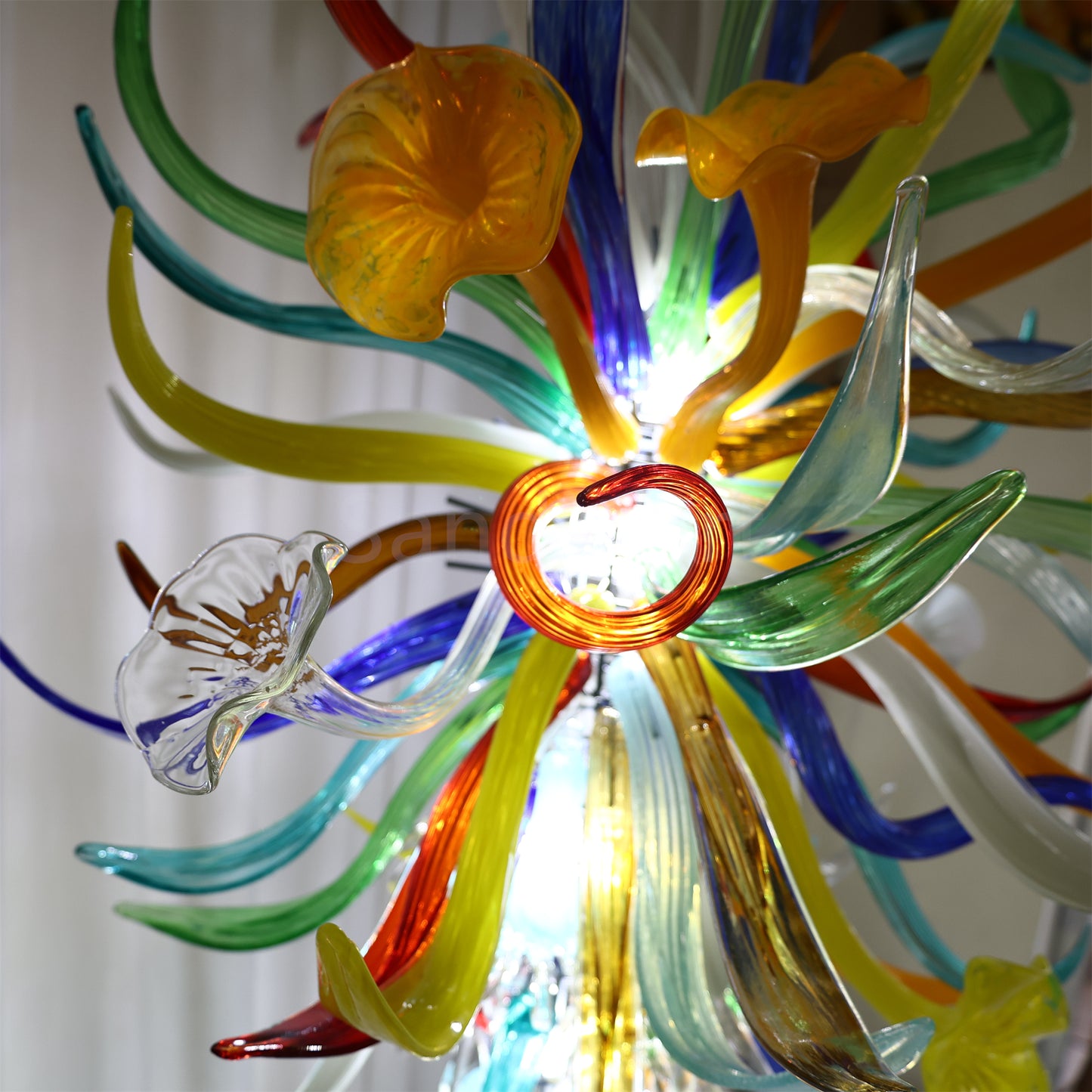 Indoor floor lighting blown glass sculpture decoration chihuly tyle