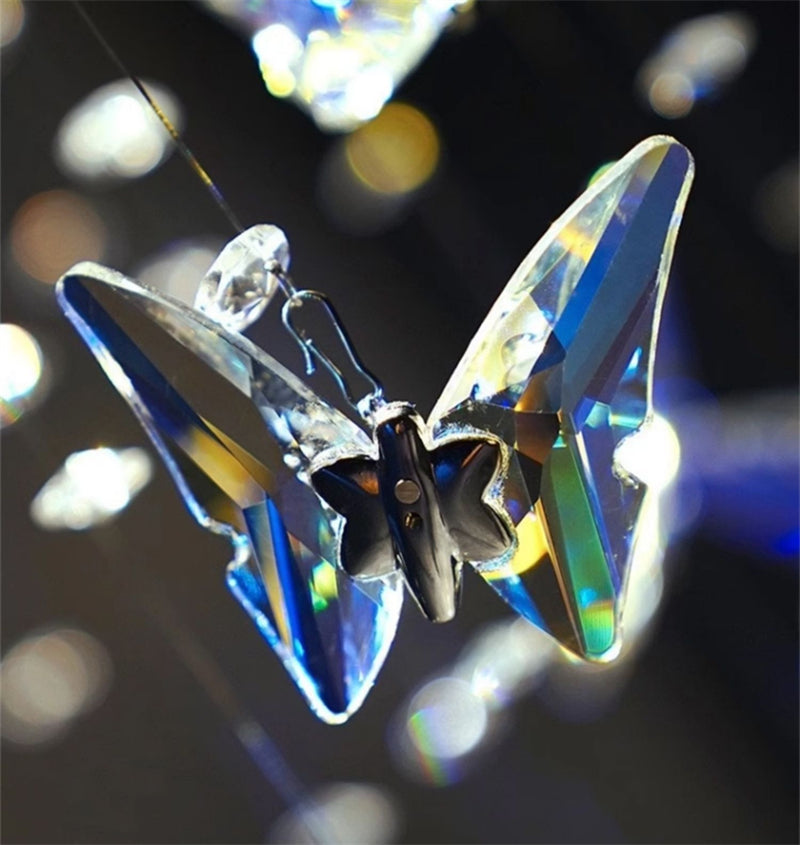 Crystal butterfly hanging lighting high luxury and modern design