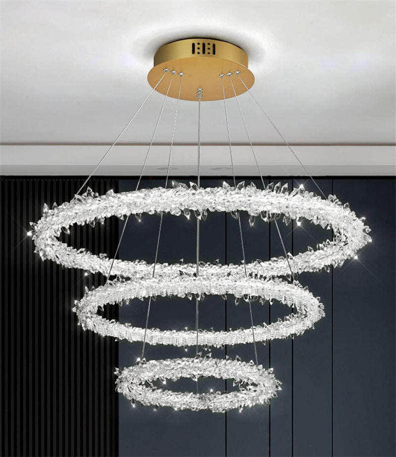 Luxury Circular Crystal Chandelier Creative Modern design
