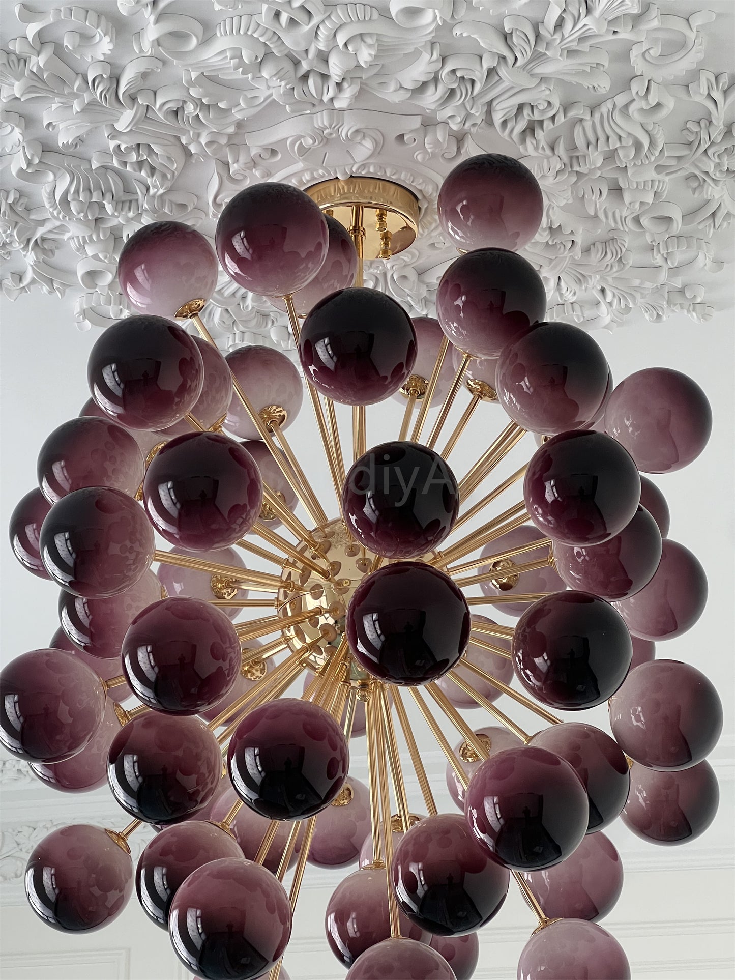 Blown glass Grape ball pendant light hand made home hotel decoration