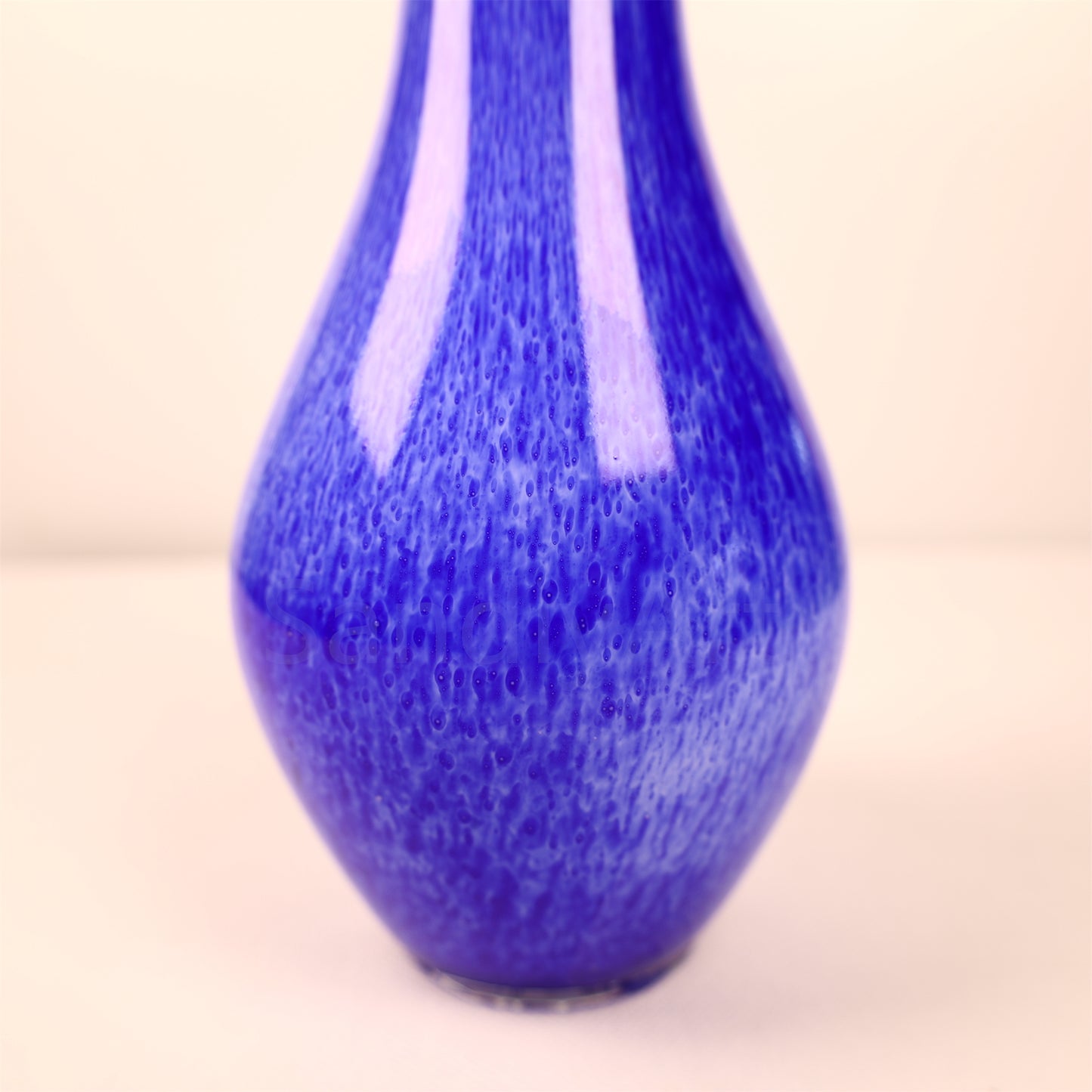 Blue color hand made murano glass vase festival holiday gift
