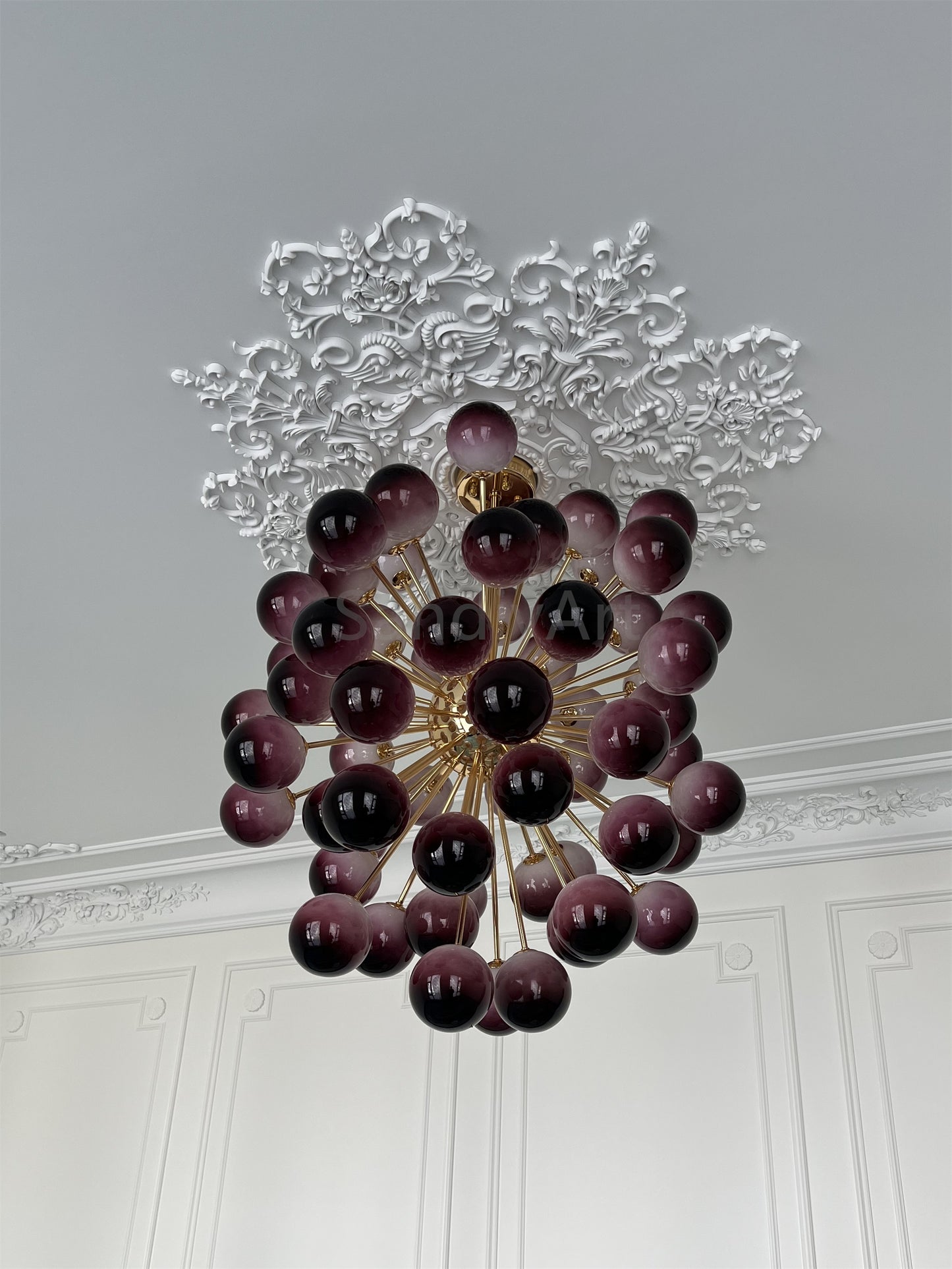 Blown glass Grape ball pendant light hand made home hotel decoration