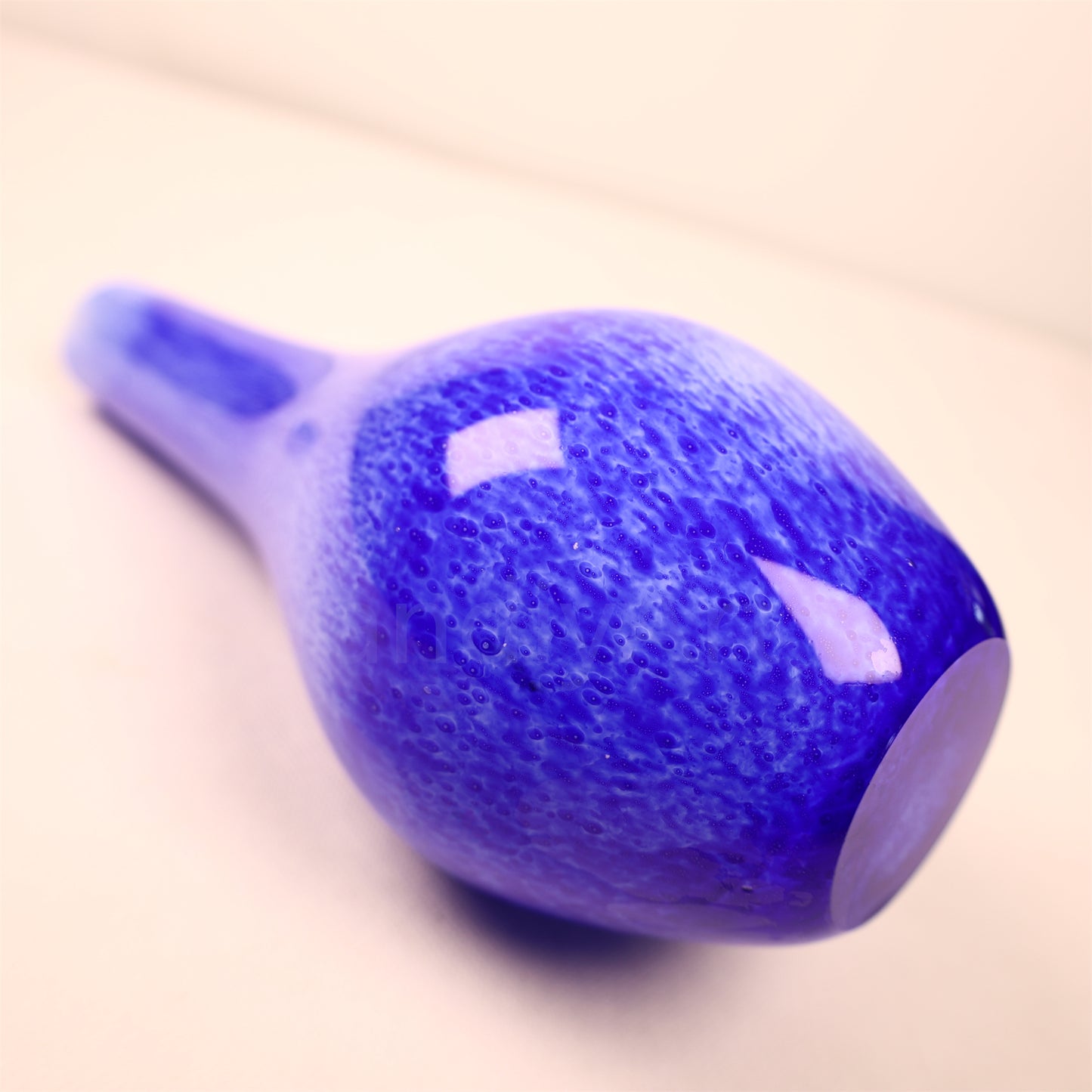 Blue color hand made murano glass vase festival holiday gift