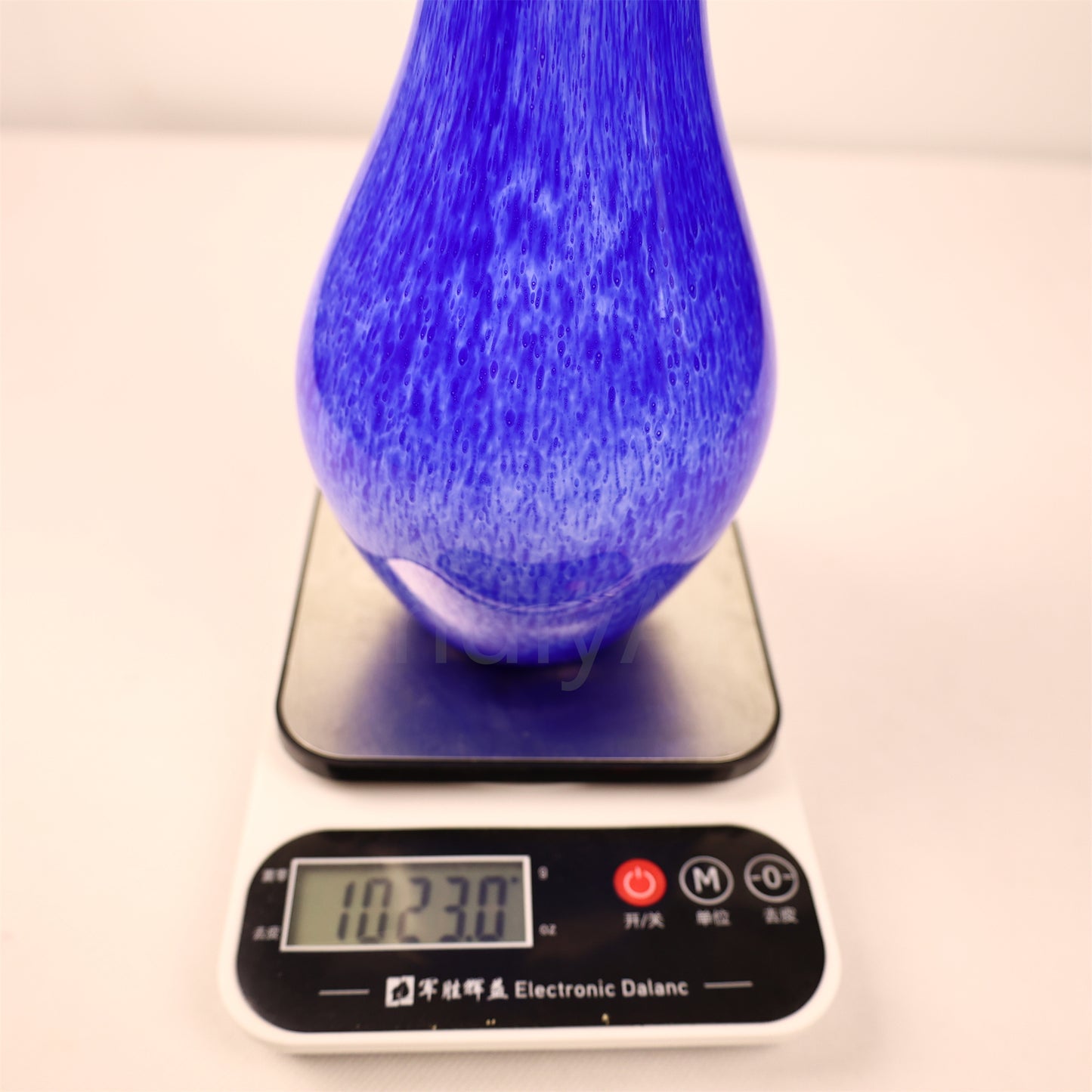 Blue color hand made murano glass vase festival holiday gift