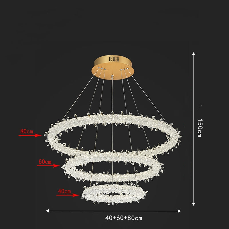 Luxury Circular Crystal Chandelier Creative Modern design