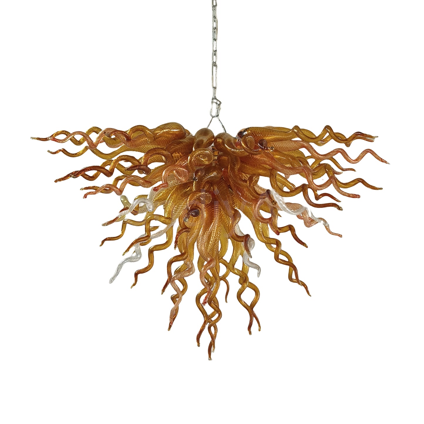 Luxury gold blown glass Artistic Pendant Light dining room decoration