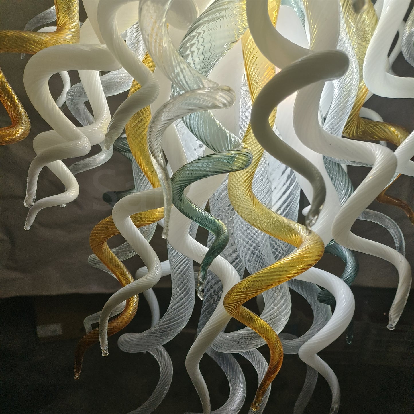Custom modern design chandelier art hand blown glass pendant lights