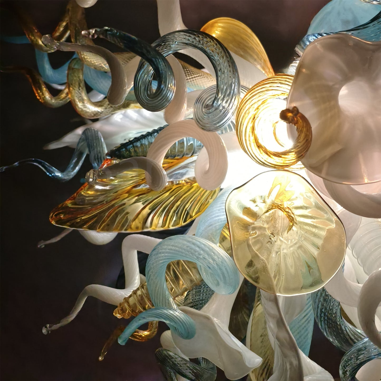 Factory sale directly of blown glass chandelier lighting chihuly style