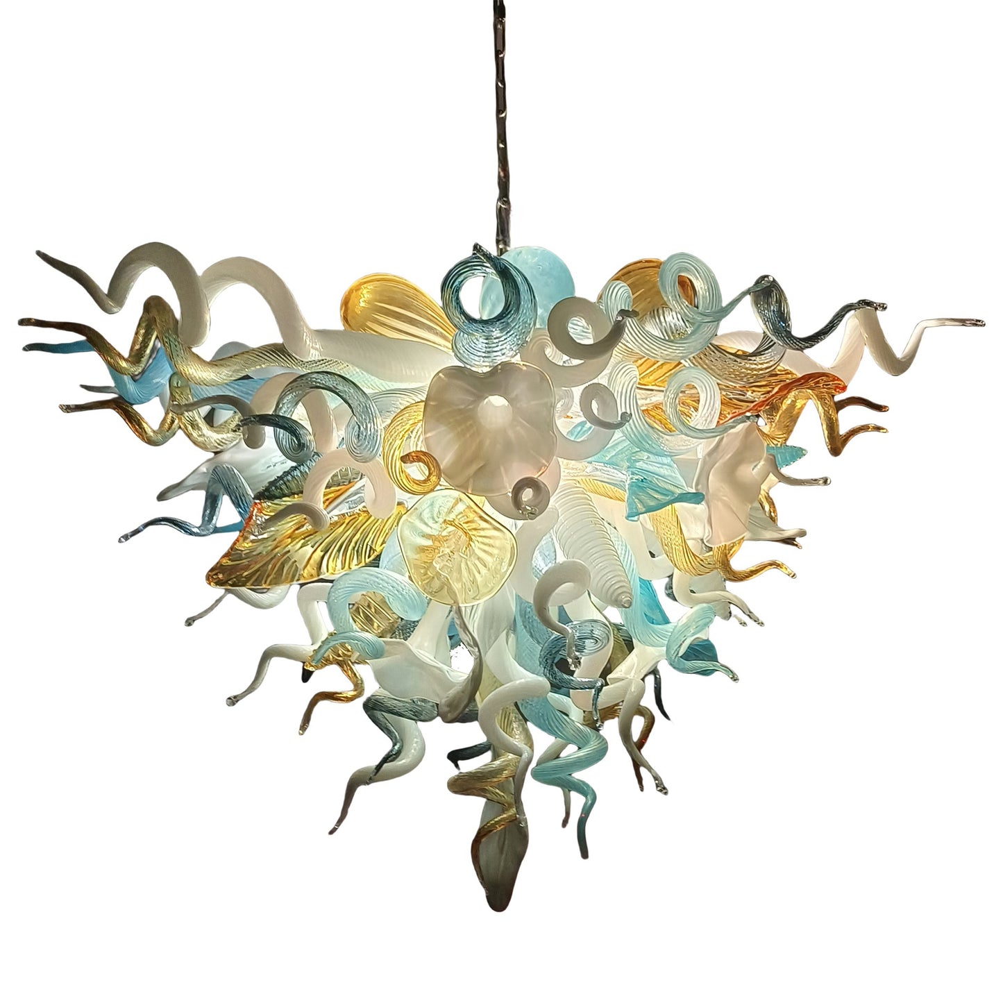 Factory sale directly of blown glass chandelier lighting chihuly style