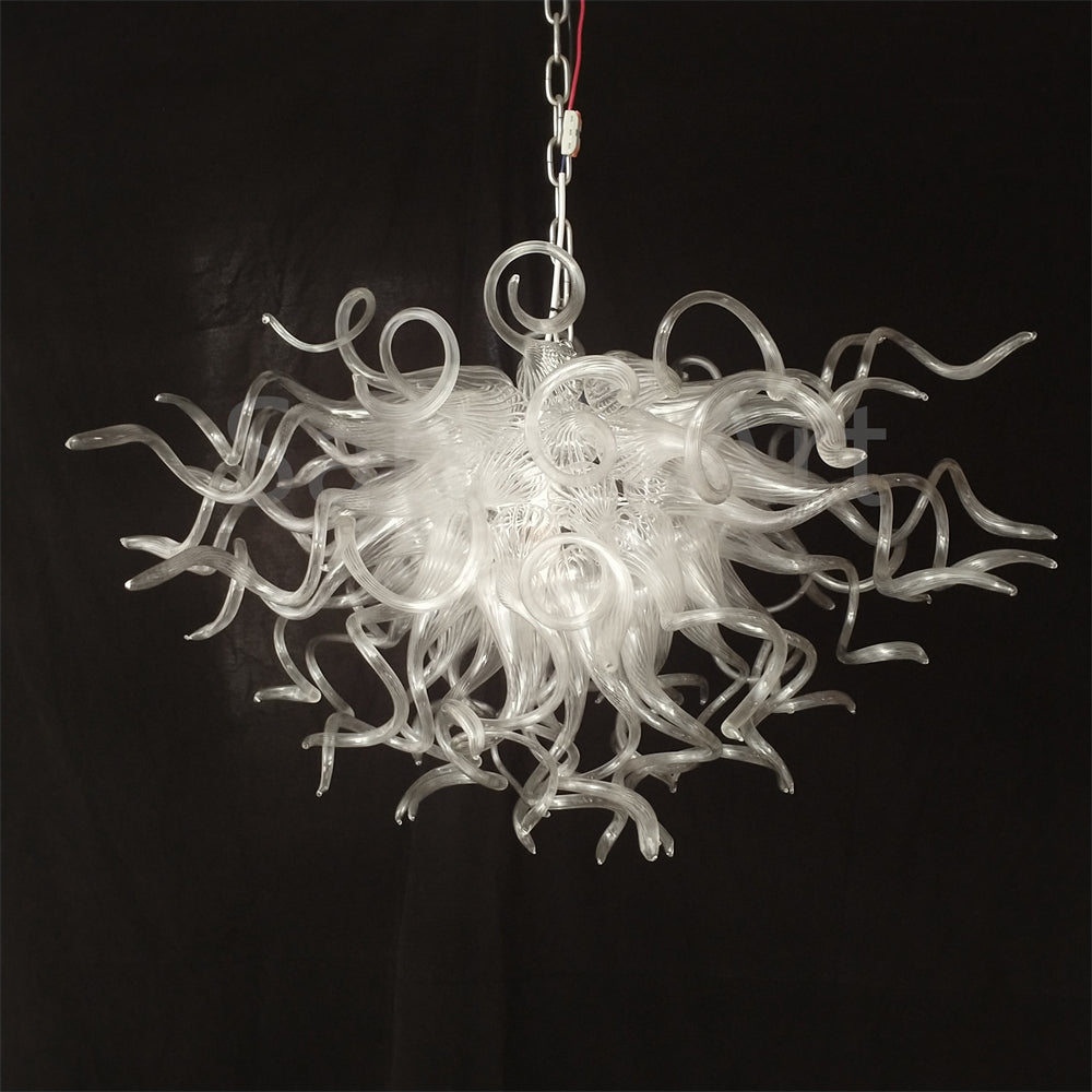 Modern design clear color handblown glass chandelier art home hotel decoration