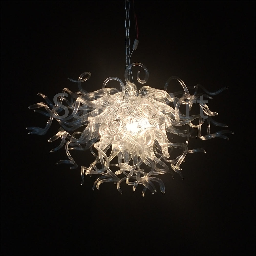 Modern design clear color handblown glass chandelier art home hotel decoration