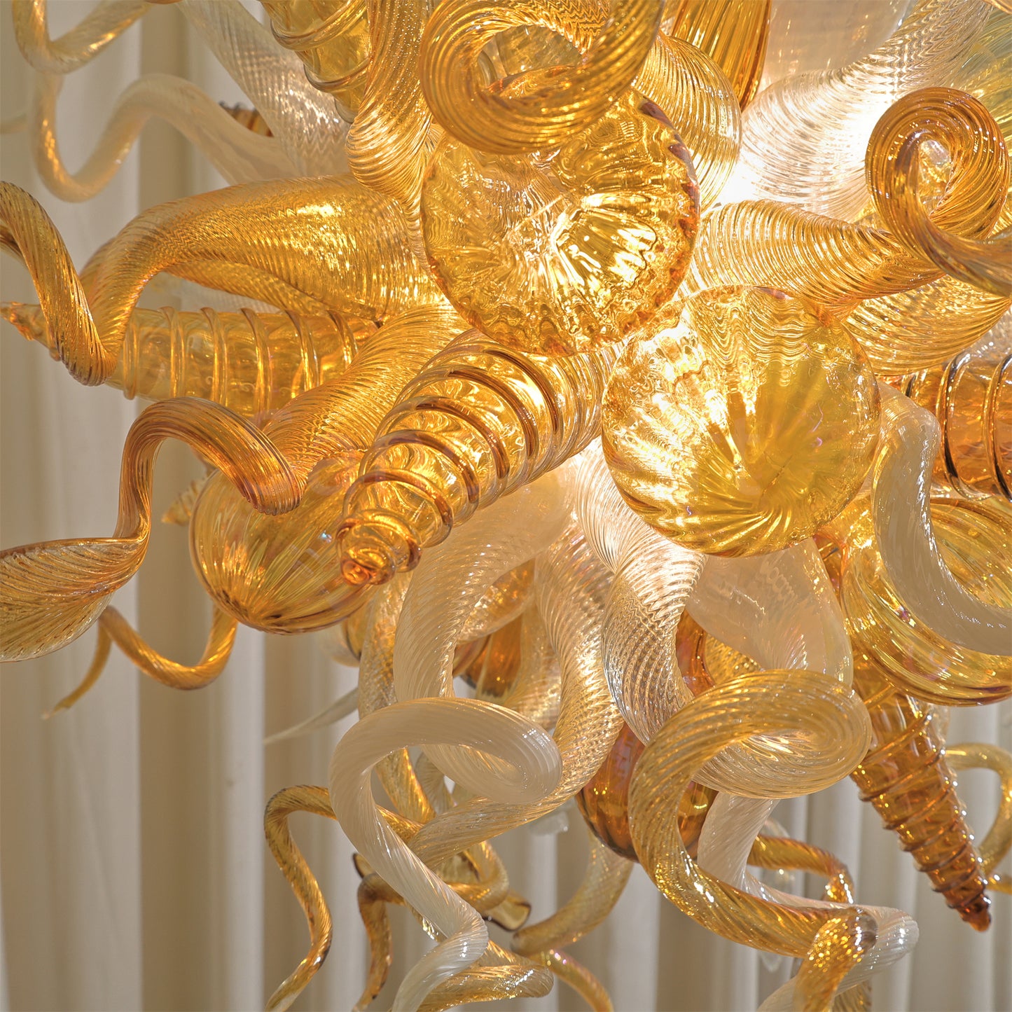 Luxury design hand made blown murano glass Chihuly type chandelier