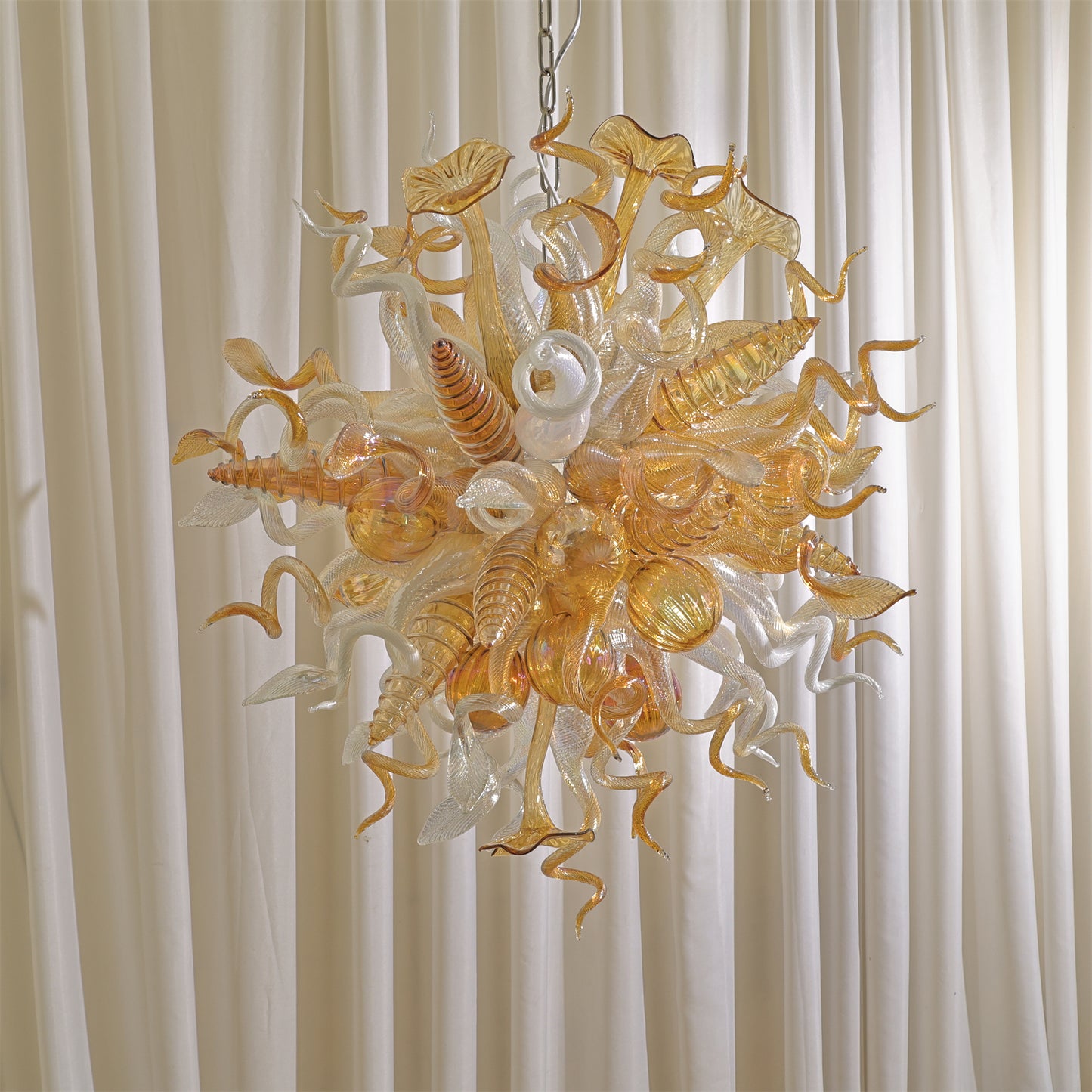 Luxury design hand made blown murano glass Chihuly type chandelier