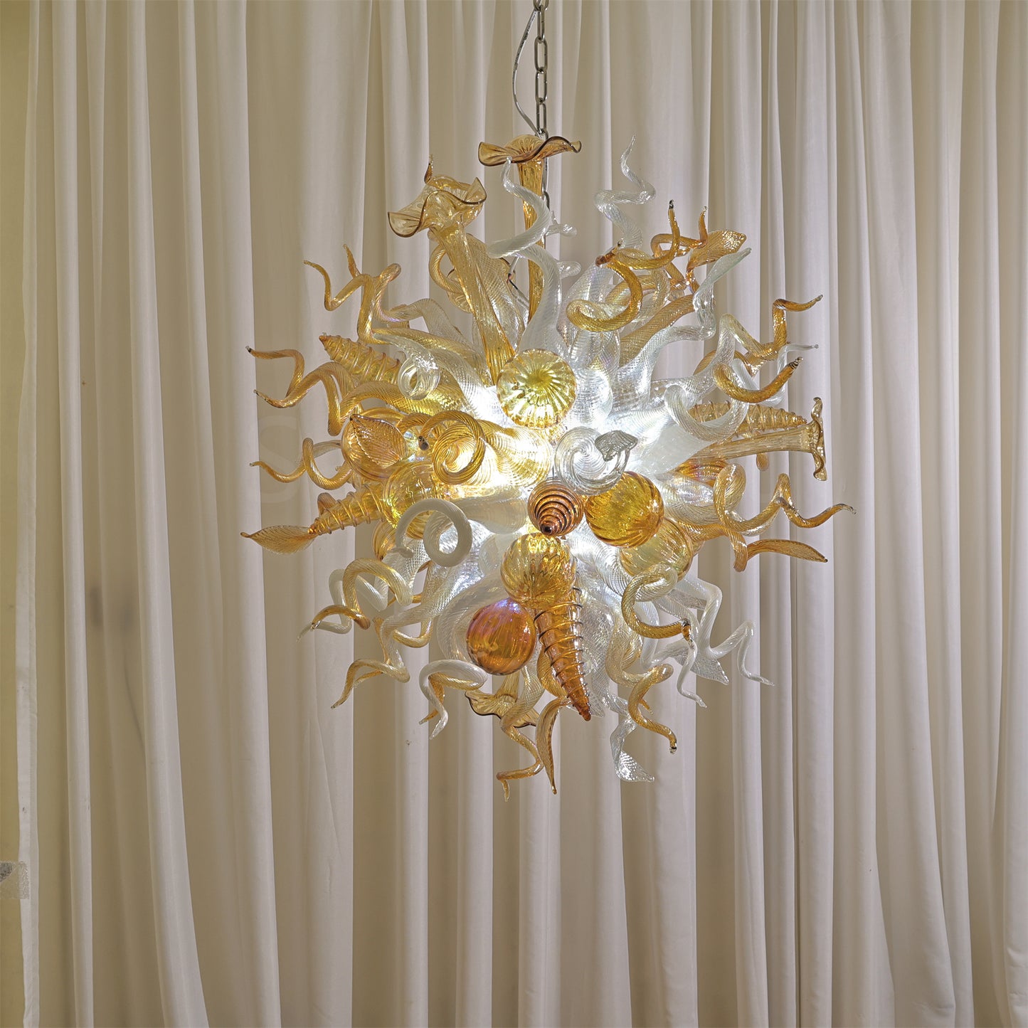 Luxury design hand made blown murano glass Chihuly type chandelier
