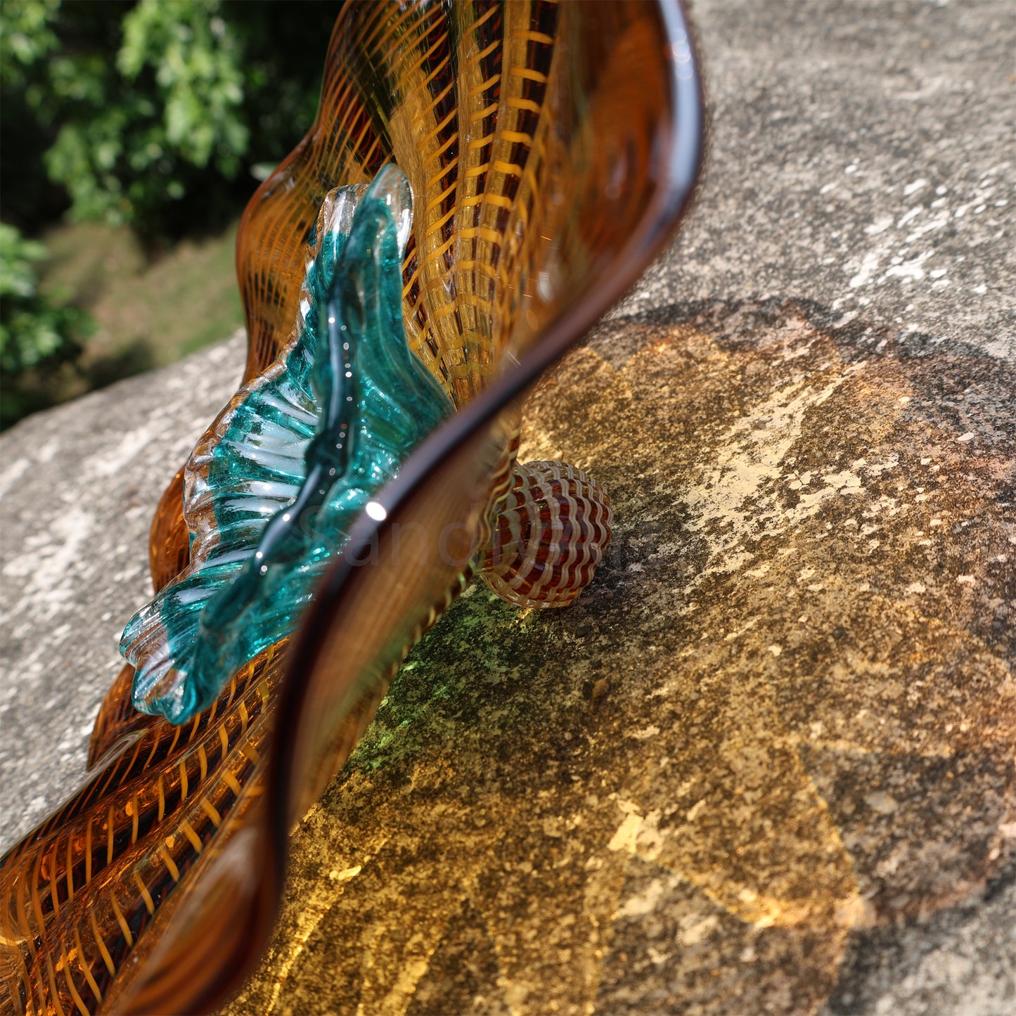 Home hotel wall decoration blown glass art flowers chihuly tyle collection