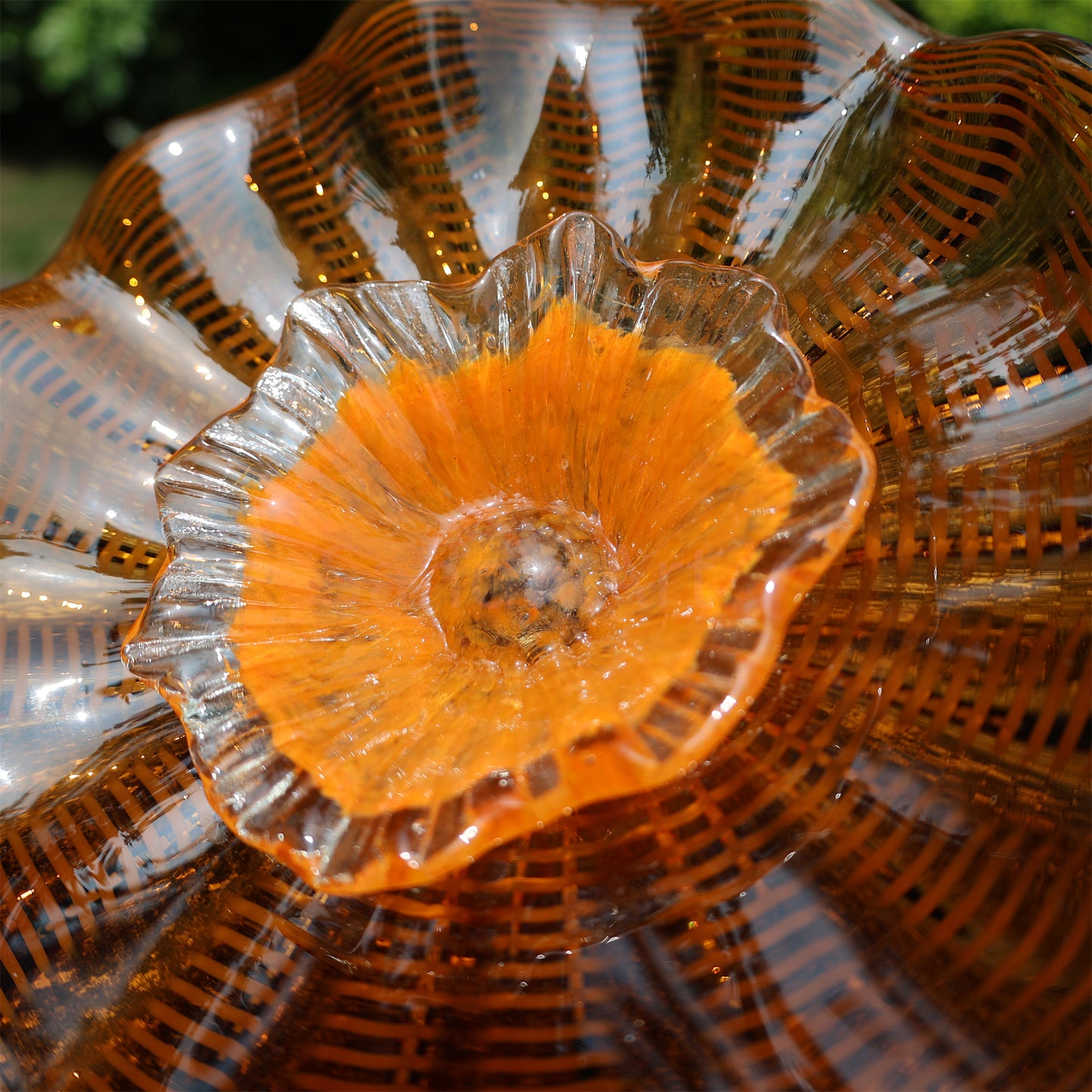 Home hotel wall decoration blown glass art flowers chihuly tyle collection