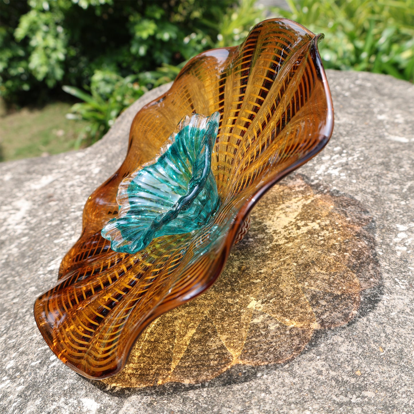 Home hotel wall decoration blown glass art flowers chihuly tyle collection