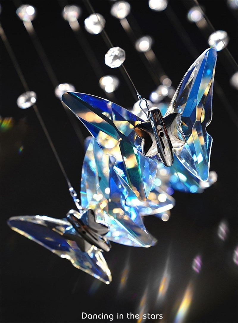 Crystal butterfly hanging lighting high luxury and modern design
