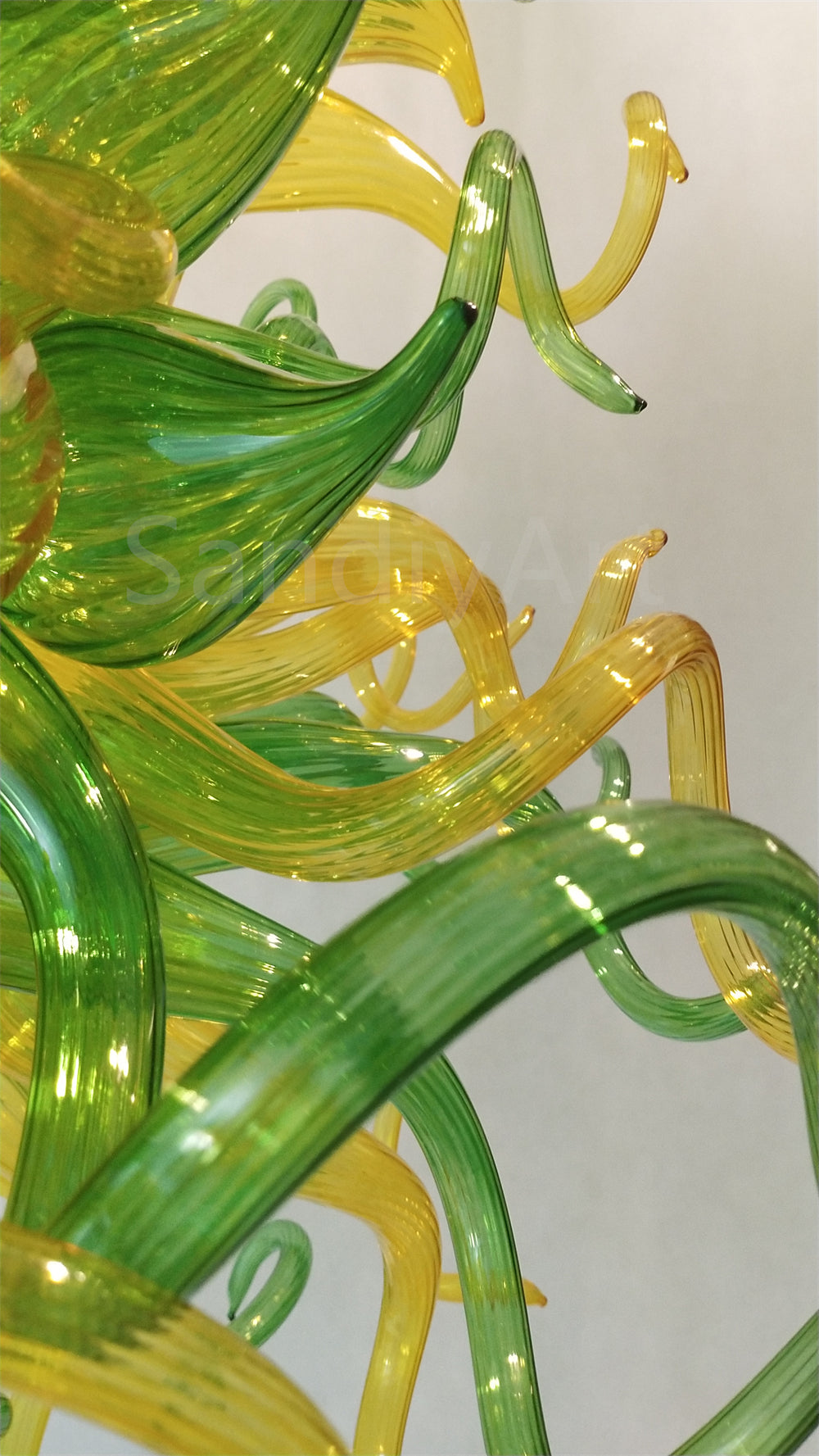 Muticolor handblown art glass chandelier living room lighting decoration