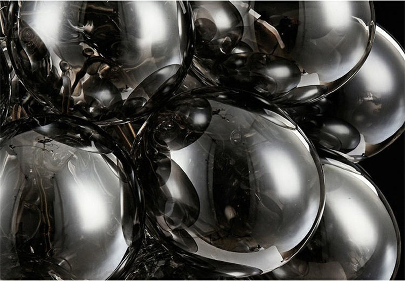 Smoke Grey Glass bubbles Lamp bedroom decoration