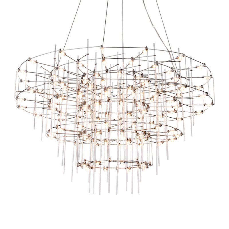 Starry spark ball chandelier duplex staircase Nordic creative personality