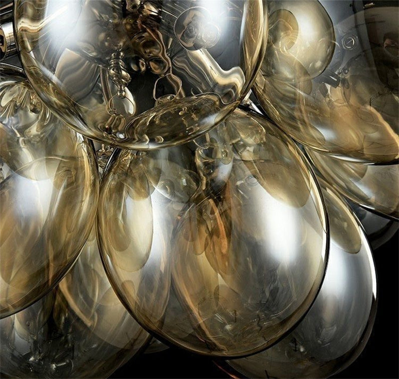 champagne blown glass bubbles ceiling lamp decoration bedroom lighting