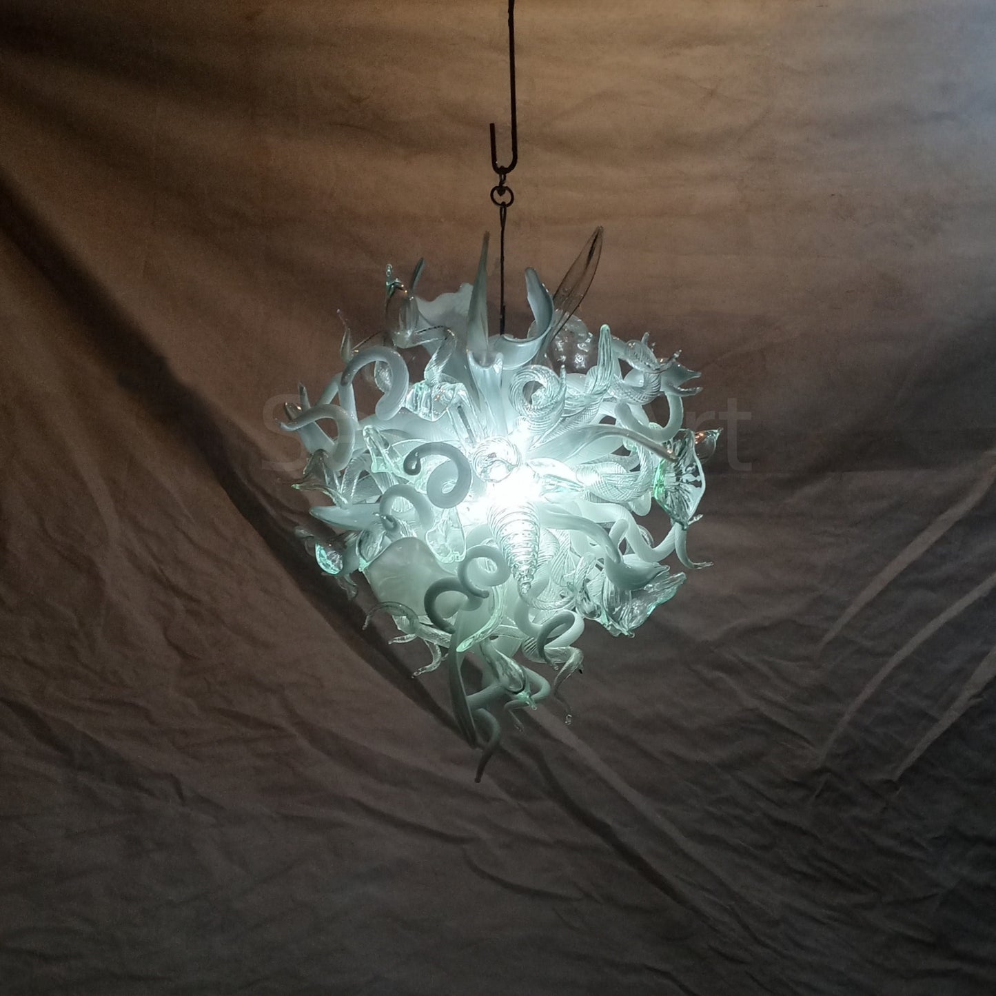 Dining room blown glass white chandelier lighting decoration