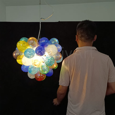 Glass Bubble Chandelier: Whimsical Lighting for any space