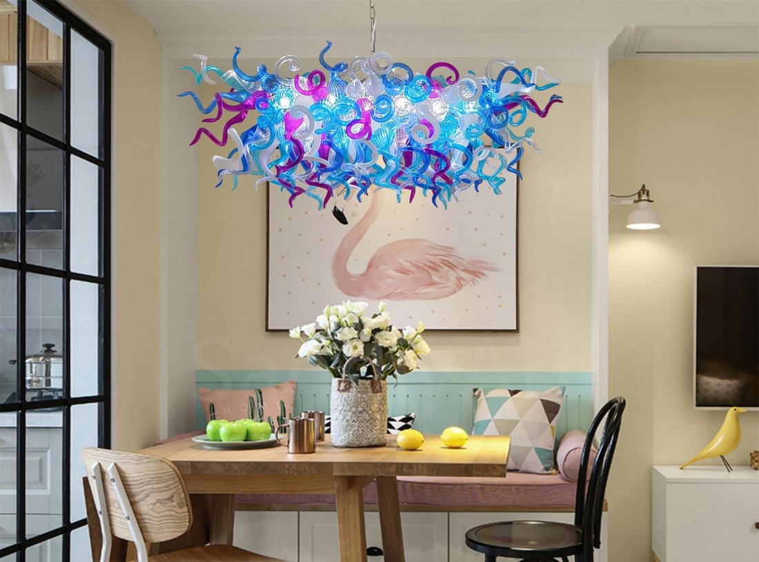 How to install assemble Chihuly style chandelier for your home, villa, hotel