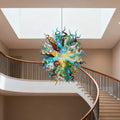 Custom Hand Blown Glass Chandelier