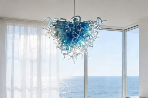 hand made blown glass sandiyart style chandelier