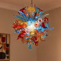 chihuly style blown glass chandelier