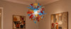 chihuly style blown glass chandelier
