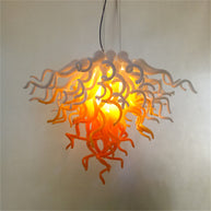 Blown glass chandelier
