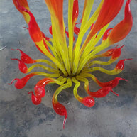 Goose head shape handblown murano glass sculoture for garden indoor decoration chihuly style collection glass