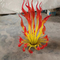 Goose head shape handblown murano glass sculoture for garden indoor decoration chihuly style collection glass