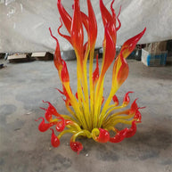Goose head shape handblown murano glass sculoture for garden indoor decoration chihuly style collection glass