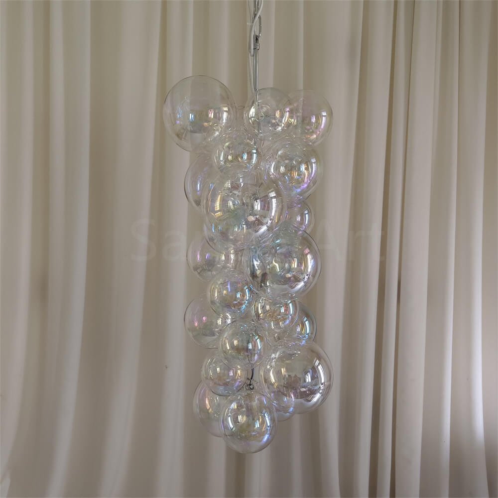 blown glass bubbles chandelier