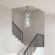 blown glass bubbles chandelier