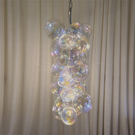blown glass bubbles chandelier
