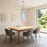 blown glass bubbles chandelier