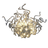 Hand made blown glass clear chandelier hotel decoration