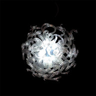 Round shape hand made clear glass chandelier lighting art
